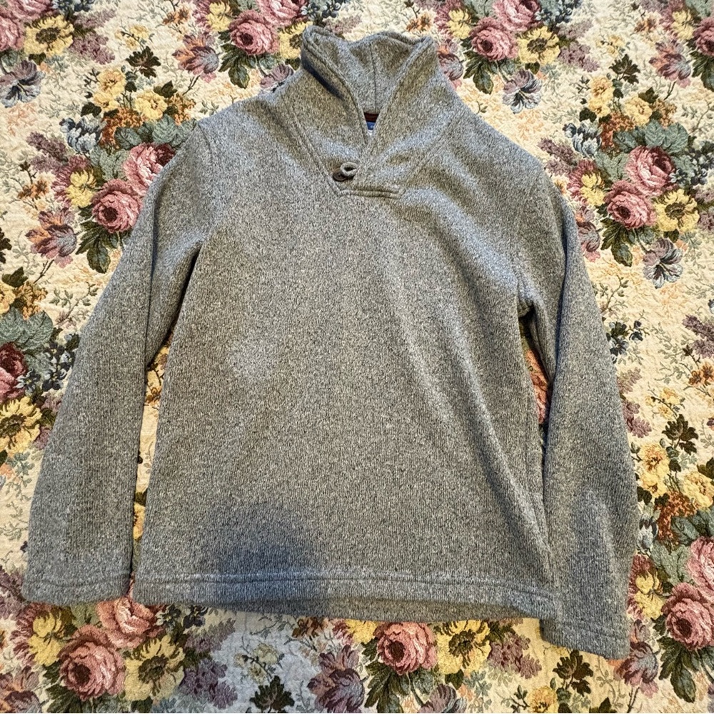 Gray Shawl Collar Boys  Sweater